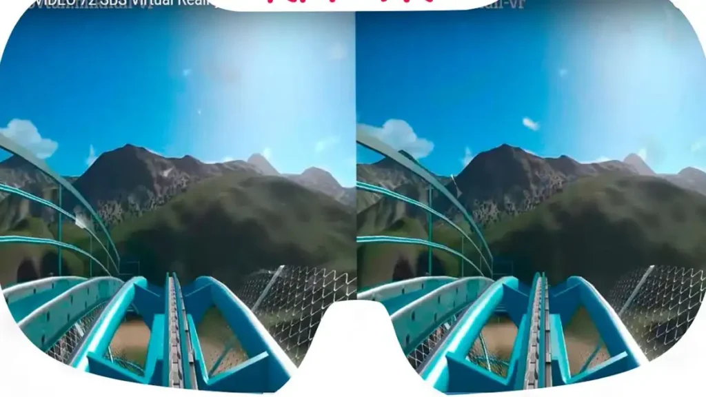virtual reality split screen